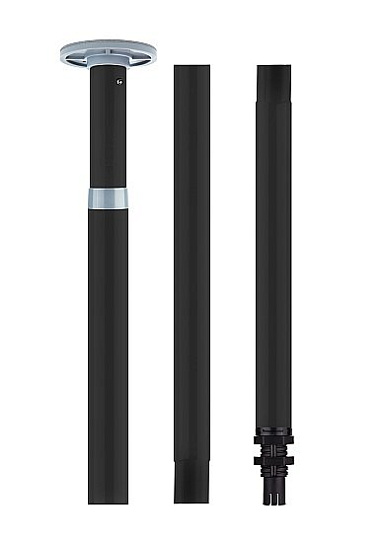 Шест для танцев Silver Dance Pole Shots Toys, черный