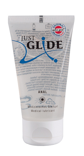 Медицинская анальная гель-смазка на водной основе JustGlide, 50 мл