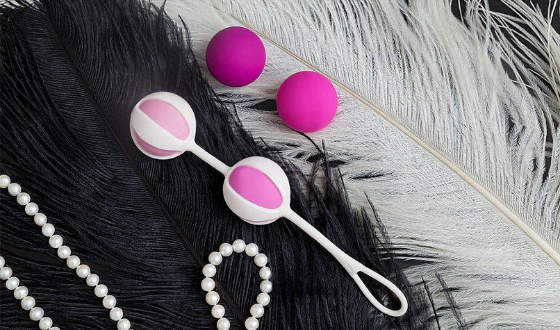 Вагинальные шарики Geisha Balls 2 с силиконовым чехлом