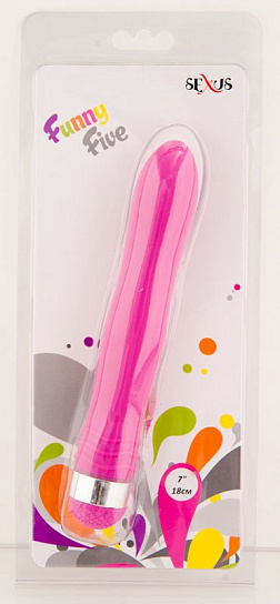 Вибратор классический водонепроницаемый, Sexus Funny Five, фиолетовый