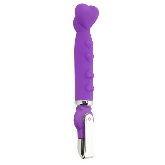 Вибратор ALICE 20-Function Heart Shaped Vibe, фиолетовый