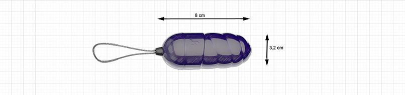 Мощное виброяйцо на управлении Ocean Storm Blue