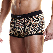 Леопардовые обтягивающие мужские боксеры, XL