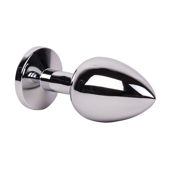 Мини-плаг из стали с серым кристаллом