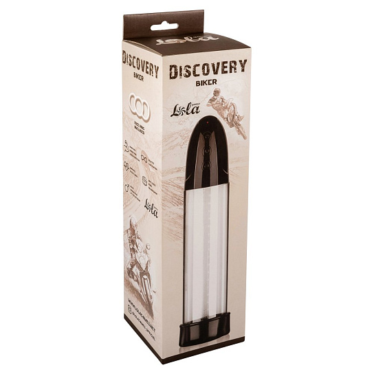 Автоматическая помпа для пениса Discovery BIKER, 21 см