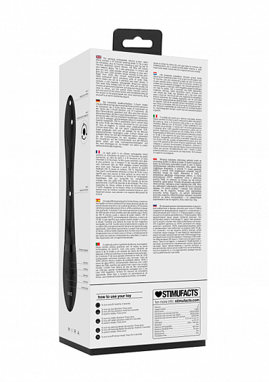 Вибромассажер кролик Mira с функцией ротация, черный