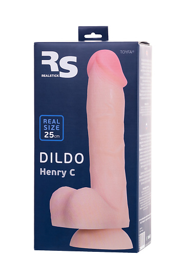 Фаллоимитатор с выраженной головкой RealStick Silicone Henry C, 25 см