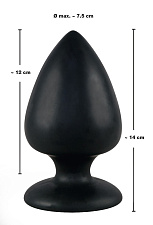 Большая анальная пробка Butt Plug Large, диаметр 7,5 см
