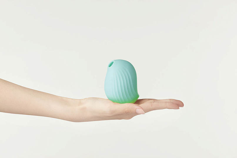 Вибростимулятор с функцией вакуумной стимуляции Cuddly Bird, бирюзовый