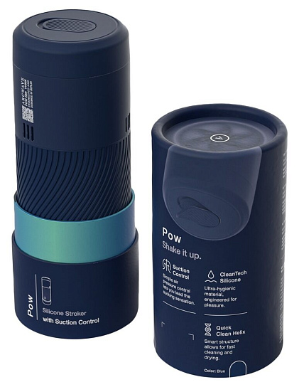 Мастурбатор с контролем давления ARCwave Pow, синий