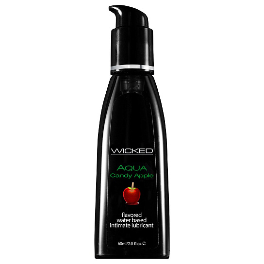 Съедобный лубрикант со вкусом Wicked Aqua Candy Apple, 60 мл