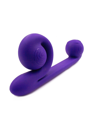 Вибромассажер для двойной стимуляции Snail Vibe сиреневый