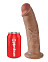 Фаллоимитатор-гигант на присоске King Cock 10 Cock Brown, 23 см, загорелый