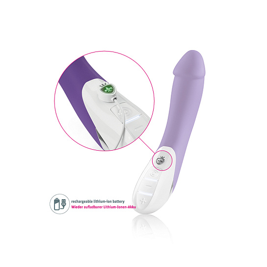 Вибратор Tickling Truman покалывает и пульсирует, фиолетовый