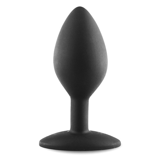 Черный анальный плаг Doc Johnson The Minis Spade, средний