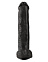 Реалистичный фаллоимитатор-гигант King Cock черный 34,3 см