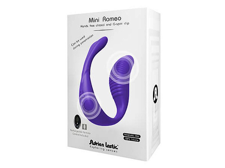 Вибратор для пар с беспроводным пультом Mini Romeo, фиолетовый