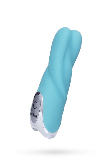 Вибратор Dolce Owen Tiffany blue с раздвоенным кончиком