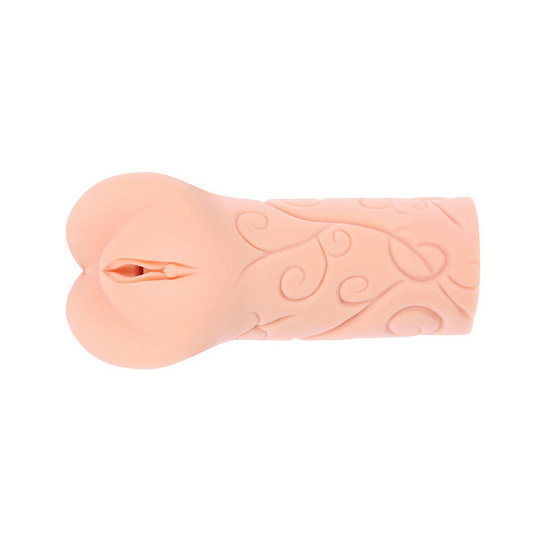 Крупный мастурбатор с узорами и рельефной точкой G