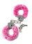 Наручники с кристаллами Lola Toys Bondage, розовые