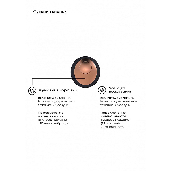 Вакуумно-волновой стимулятор Invincible, водонепроницаемый, черный