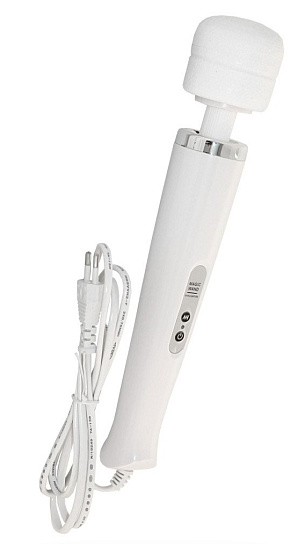 Вибромассажер, Magic Wand, белый проводной