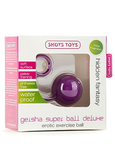 Вагинальные шарики для тренировки интимных мышц GEISHA SUPER, фиолетовые