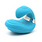 Мини-вибратор на палец KisToy Queeni, голубой