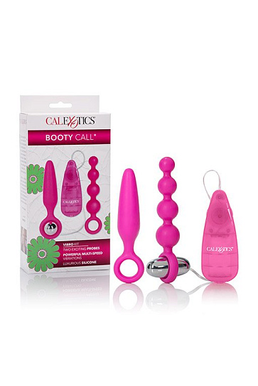 Набор анальных стимуляторов Booty Vibro Kit, розовый