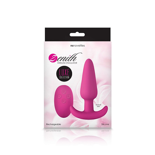 Анальная вибропробка с пультом ДУ Luxe