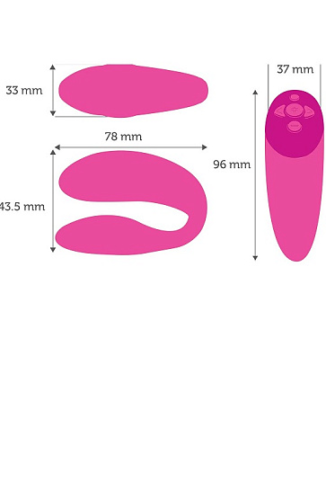 Вибратор для пар We-Vibe Chorus Aqua, голубой