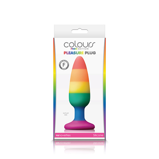 Радужная пробка Colours - Pride Edition, размер M