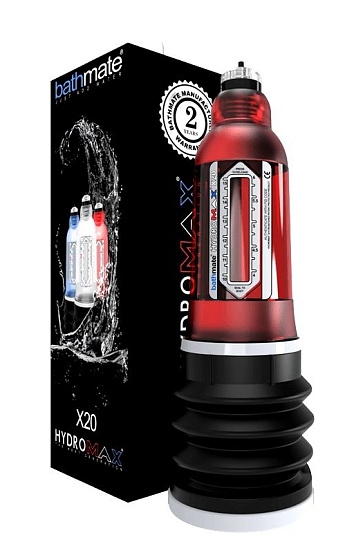 Гидропомпа Hydromax X20 с функцией поворота колбы, 13 см, красная