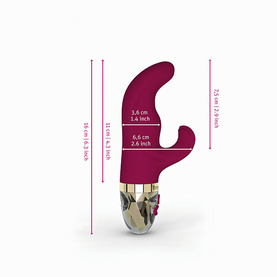 Вибратор-кролик Mystim Hop Hop Bob, фуксия