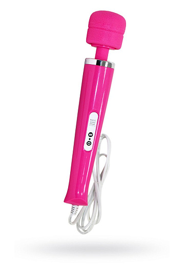 Вибромассажер, Magic Wand, розовый проводной