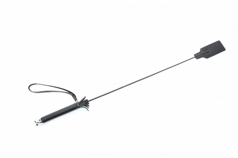 Черный стек из кожи