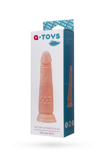 Фаллос ToyFa A-Toys с присоской без мошонки 16,8 см