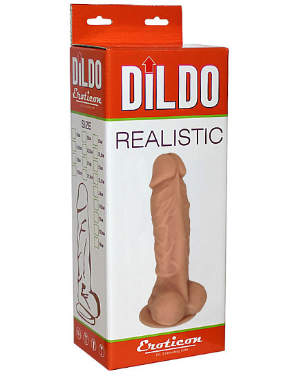 Фаллоимитатор-реалистик Eroticon Realistic, 18,5 см