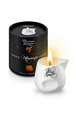 Massage Candle Strawberry свеча с массажным маслом Клубника, 80 мл
