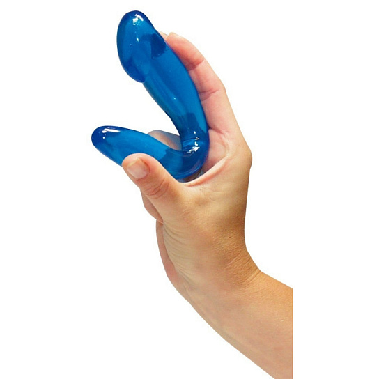 Гибкий фаллоимитатор Galaxia, голубой, 12 см
