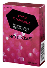 Презервативы с согревающей смазкой Sagami Hot Kiss, латекс