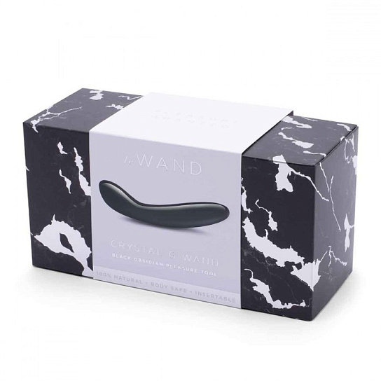 Массажер из камня для зоны G Le Wand Crystal G-Wand, черный