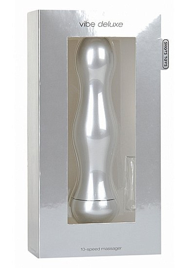 Вибратор DELUXE с 10-ю режимами, прозрачный