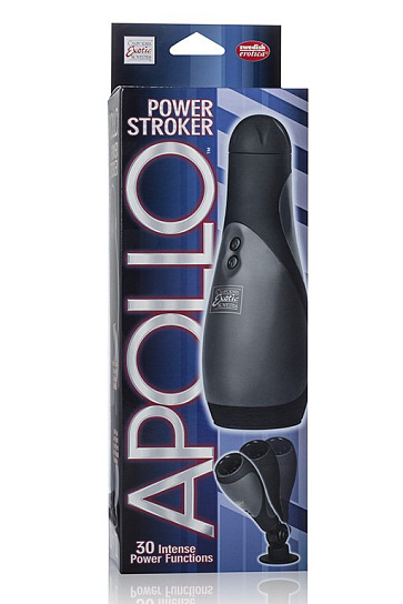 Мастурбатор с вибрацией APOLLO POWER STROKER-BLK
