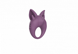 Эрекционное кольцо с вибрацией Lola Games MiMi Animals Kitten Kiki, фиолетовое