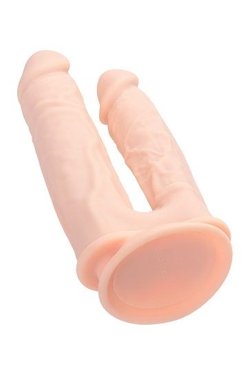 Фаллоимитатор для двойного проникновения RealStick Silicone Armie H, 19 см