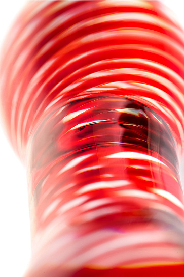 Стеклянный двусторонний фаллос, 19 см