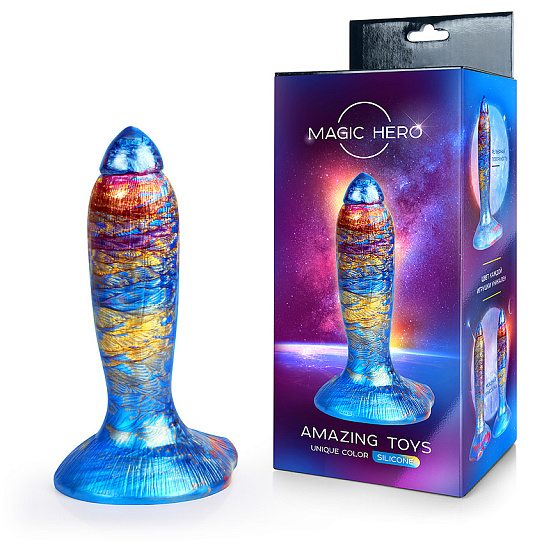 Фаллоимитатор с космическим дизайном Magic Hero, 21 см