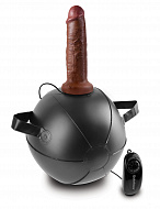 Мяч со съемной насадкой-дилдо, Sex Ball, 17 см