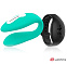 Вибратор для пар с пультом ДУ в виде часов WEARWATCH, зеленый\черный